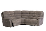 Layla Chanel Fabric Recliner Corner Sofa with USB