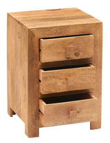Toko Light Mango 3 Drawer Bedside - View 2