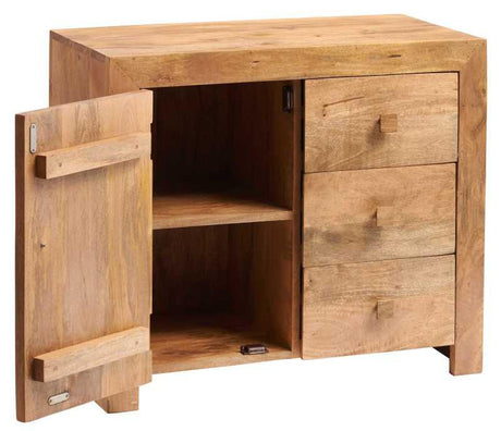 Toko Light Mango 3 Drawer Sideboard - View 2