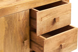 Toko Light Mango 3 Drawer Sideboard made from solid mango wood