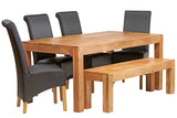 Toko Light Mango Large Dining Table made from solid mango wood
