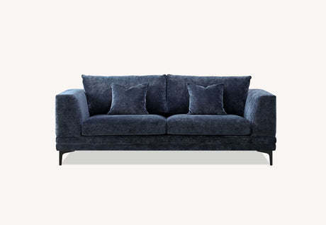 Aluxo Lenox Sofa Range in Aegean Blue Velvet