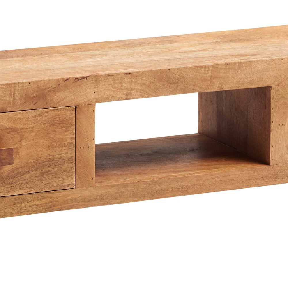 Toko Light Mango Wide Screen TV Unit made from solid hardwood