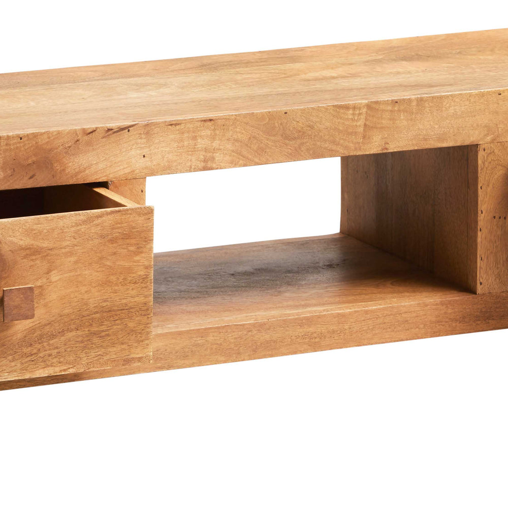 Toko Light Mango Wide Screen TV Unit made from solid hardwood