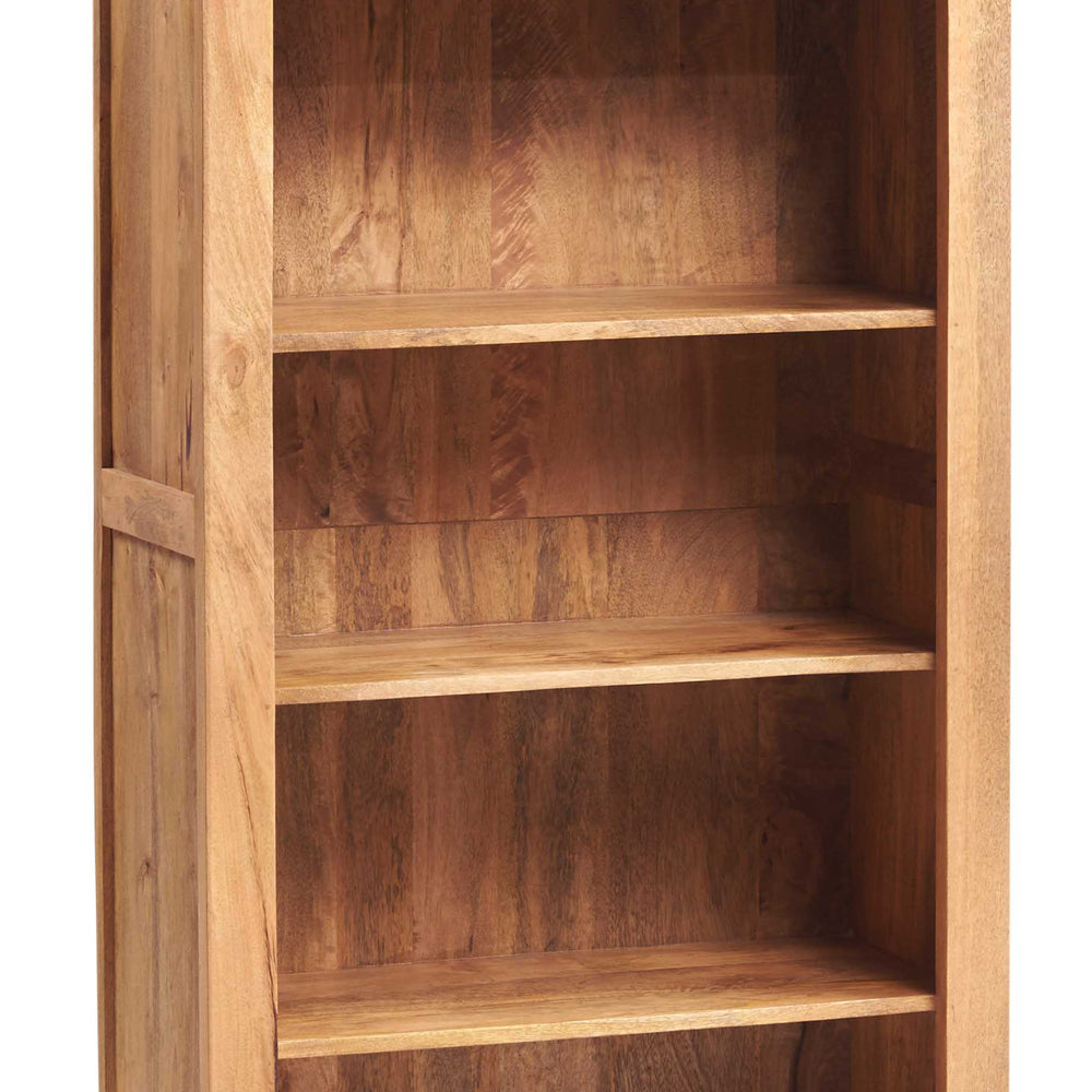 Toko Light Mango Large Open Bookcase made from solid mango wood