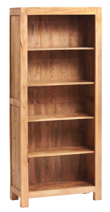 Toko Light Mango Large Open Bookcase made from solid mango wood