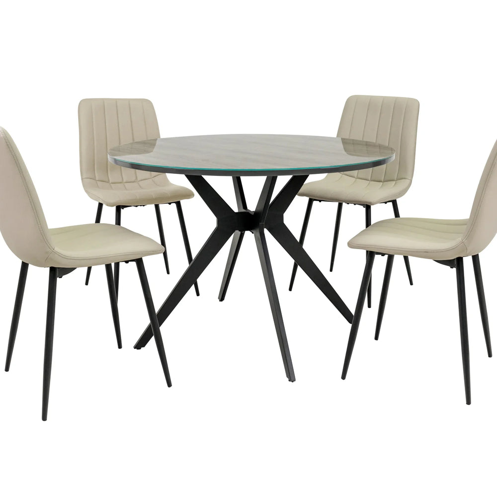 Elegant Stone Dining Chairs Set - Modern Comfort for Your Home