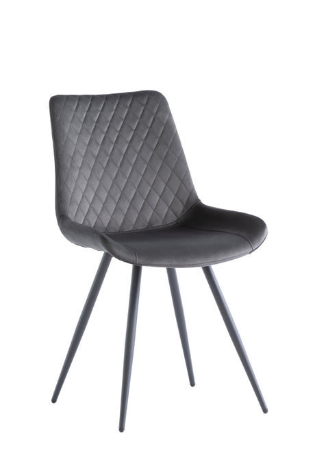 Stylish Graphite Velvet Dining Chair for Modern Home Decor