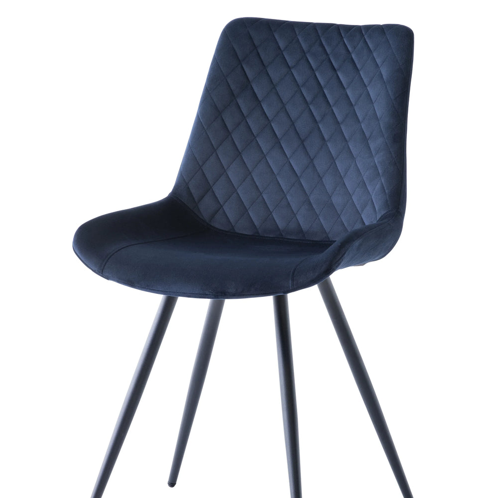 Deep Blue Velvet Dining Chair - Luxurious Comfort for Your Home