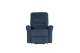Elegant Navy Blue Electric Tilt and Rise Armchair for Comfort
