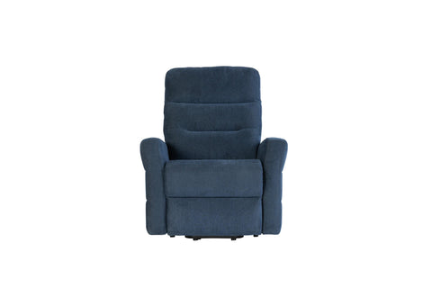 Elegant Navy Blue Electric Tilt and Rise Armchair for Comfort