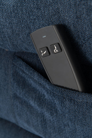 Elegant Navy Blue Electric Tilt and Rise Armchair for Comfort