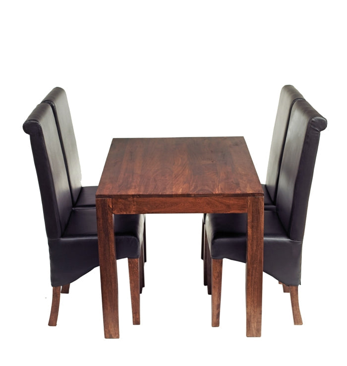 Toko Dark Mango Small Dining Table 4ft made of solid mango wood