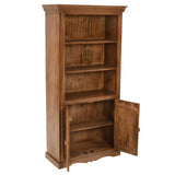 Artwork Mango Wood Large Corner Bookcase - View 3
