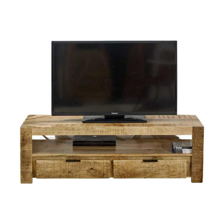Surrey Solid Wood Tv Stand With 2 Drawers - View 2