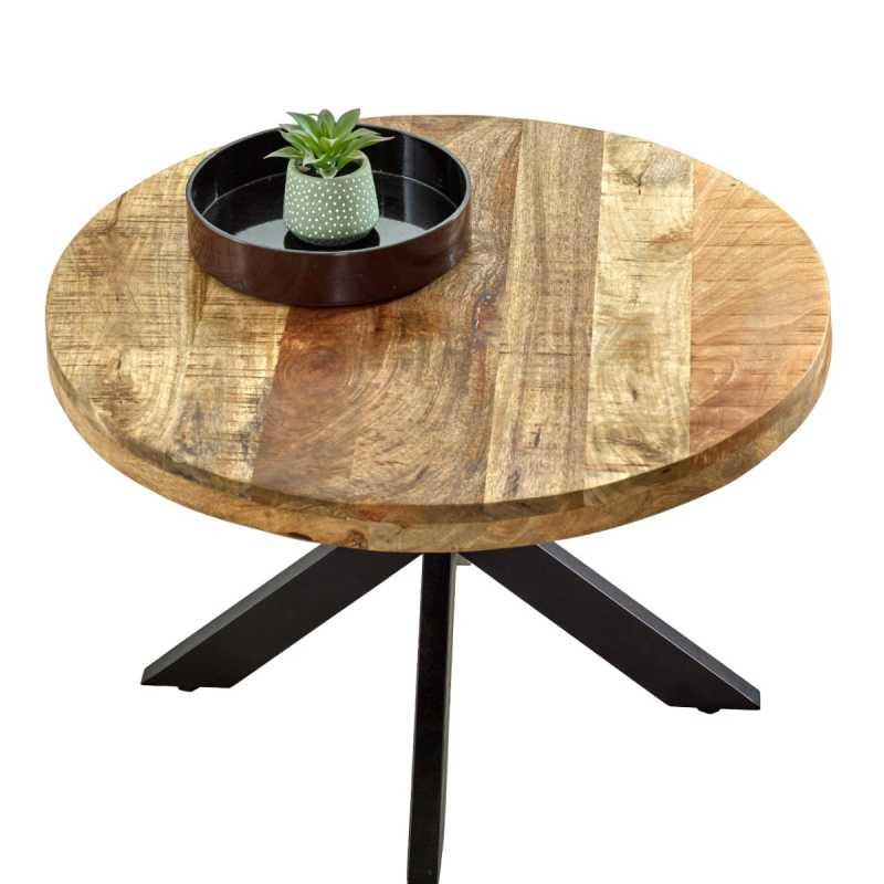 Surrey Solid Wood Coffee Table With Metal Spider Legs - View 2