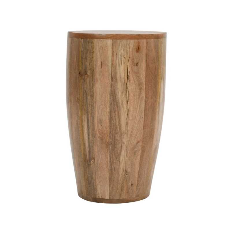 Surrey Solid Wood Drum Side Table - View 3