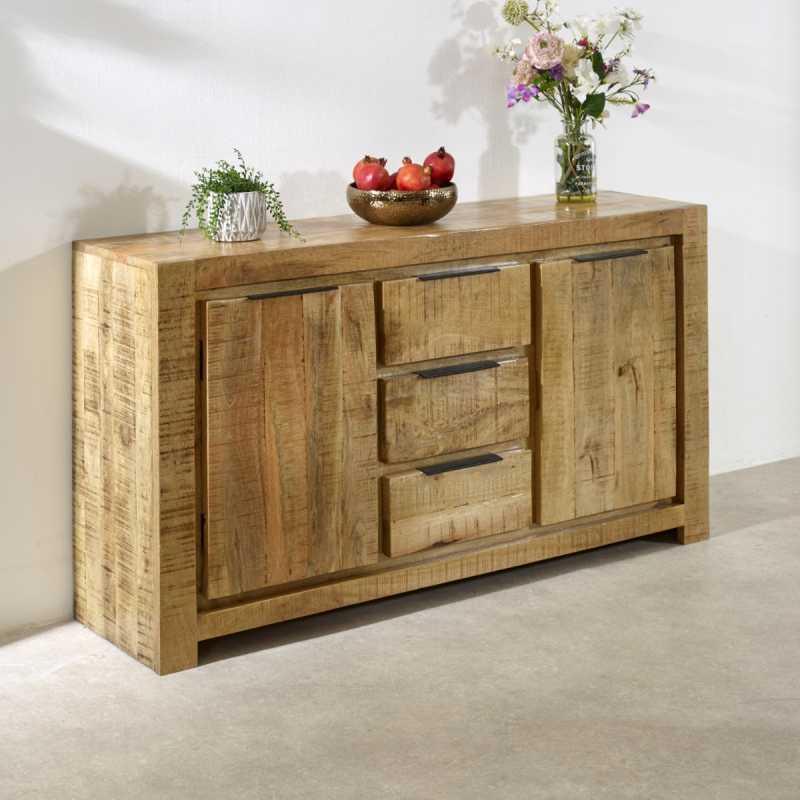 Surrey Solid Wood Large Sideboard 2 Door 3 Drawer - View 3