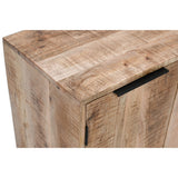 Surrey solid wood drinks cabinet with a lacquered finish, showcasing handmade craftsmanship and natural wood grain.