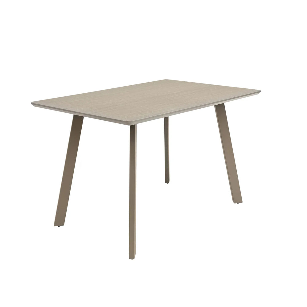 Modena 1.2m Dining Table - Grey Melamine / Taupe Leg