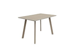 Modena 1.2m Dining Table - Grey Melamine / Taupe Leg