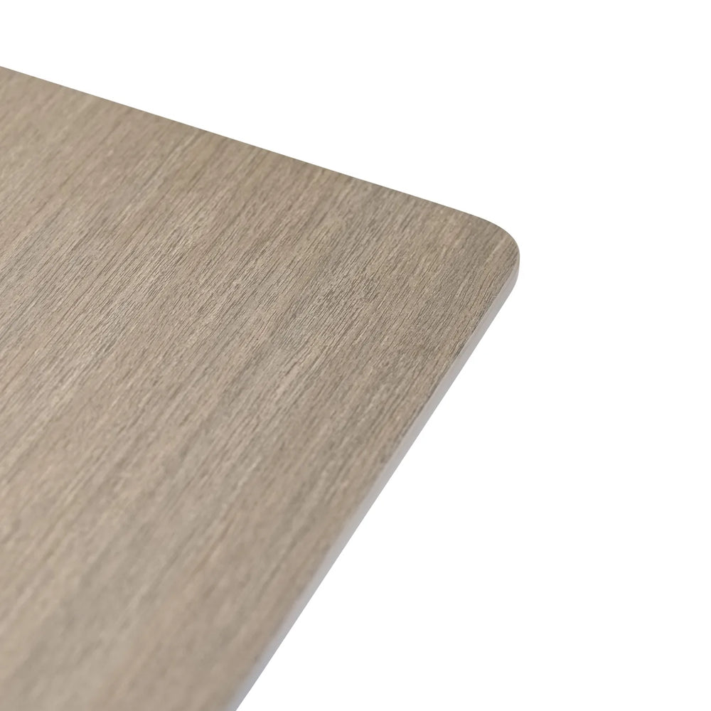 Modena 1.2m Dining Table - Grey Melamine / Taupe Leg