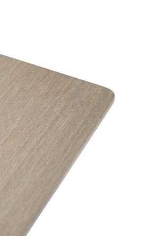 Modena 1.2m Dining Table - Grey Melamine / Taupe Leg