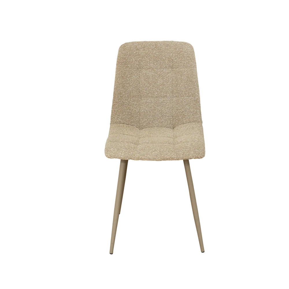 Modena Fabric Dining Chair - Mocha Mix / Taupe Leg
