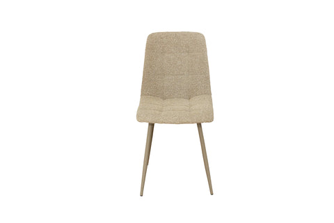 Modena Fabric Dining Chair - Mocha Mix / Taupe Leg