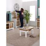 Alfie Coffee Table With Drawer Solid Mango Wood - View 14
