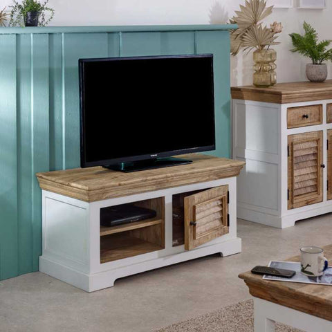 Alfie Wood Tv Cabinet/Bench/Shoe Rack Upto 43"