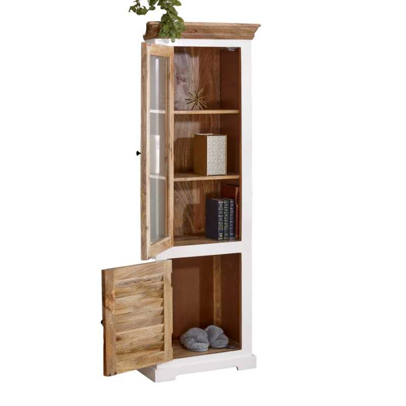 Alfie Wood Bookcase/Display Cabinet - 3 Shelves & 1 Door - View 2