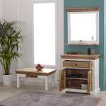 Alfie Mirror Frame With Shelf Solid Mango Wood - View 4