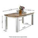 Alfie Dining Table 170cm Solid Mango Wood - View 9