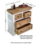 Alfie Solid Mango Wood 4 Chest Of Drawers - View 8