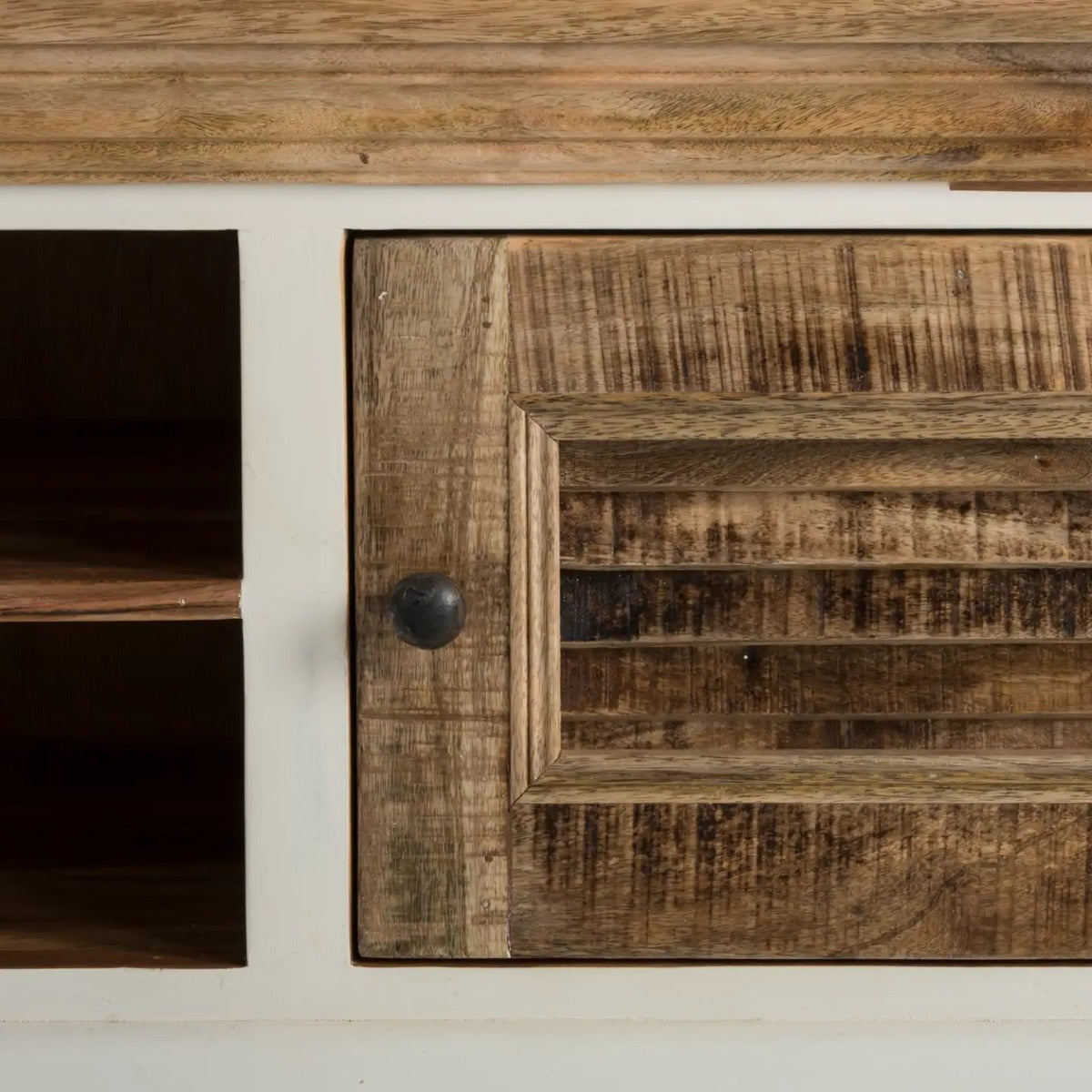 Alfie Wood Shoe Rack and Hanger Wall Hook Set in whiteish mango wood