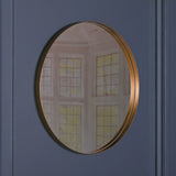 80cm Gold Round Wall Mirror