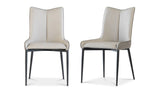 Nardo Dining Chair - Grey/ Light Grey Mix - Black Leg