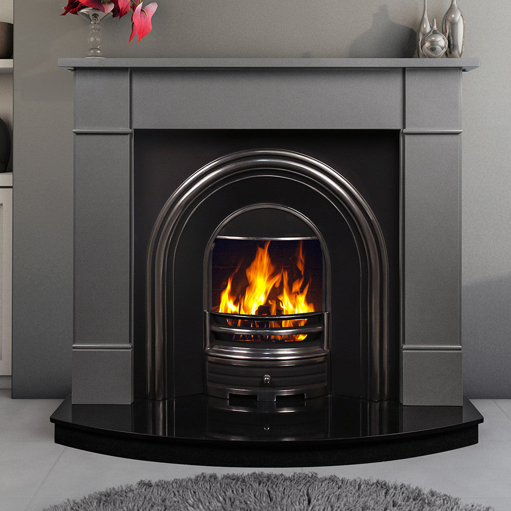 54" Naxos Polished Luna Grey Surround