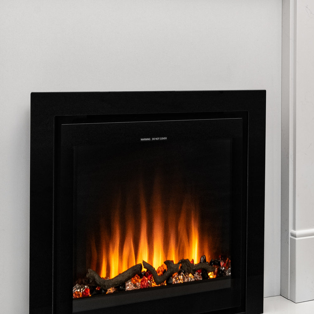 Ezee Glow Pulse Widescreen Electric Fire With Glass Trim