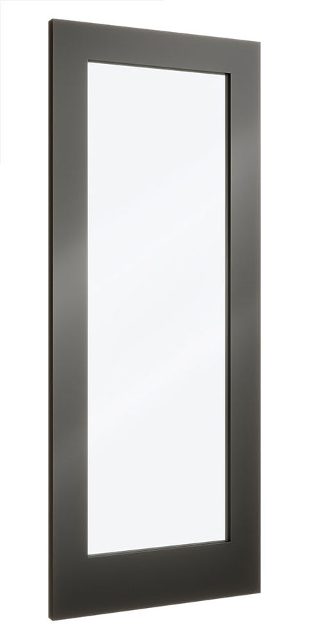 Premier Black Non-Metallic Door - NM6GFBK - Pre-finished in Solid Black
