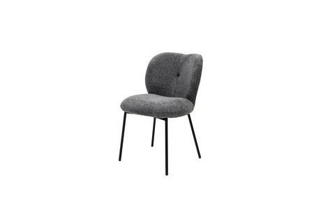 Opal Fabric Dining Chair - Charcoal