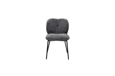 Opal Fabric Dining Chair - Charcoal