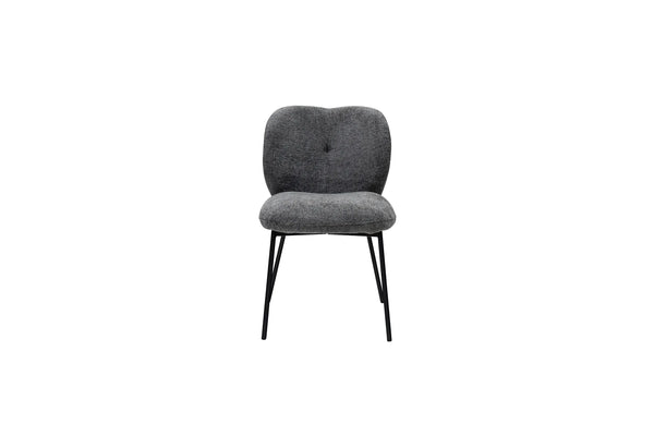 Opal Fabric Dining Chair - Charcoal