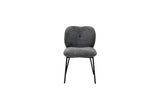 Opal Fabric Dining Chair - Charcoal