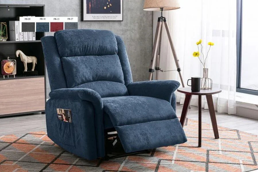 Boyd Recliner Chair-Denim Blue