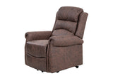 Willis Dual Motor Lift & Tilt Recliner Chair-Antique Brown Rub Off
