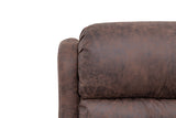 Willis Dual Motor Lift & Tilt Recliner Chair-Antique Brown Rub Off