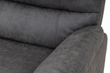Taylor 2 Seater Recliner-Leather Air-Antique Grey Rub Off
