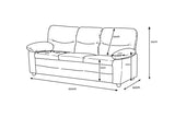 Andreas 3 Seater-Grey